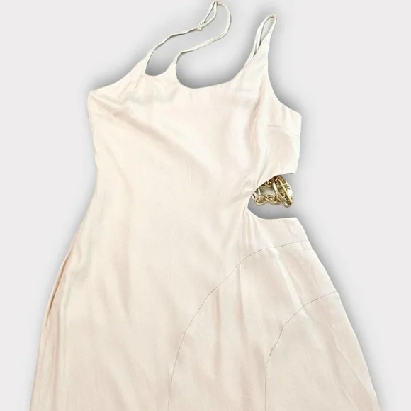 Jonathan Simkhai Morena Cut Out Midi Dress Size 2 - Picture 3 of 14